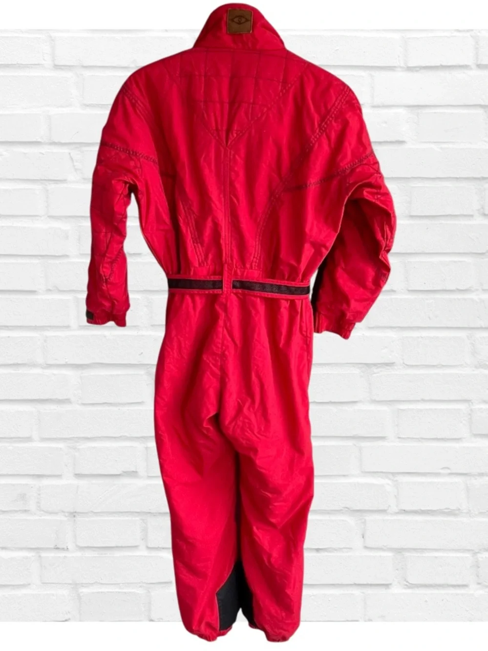 Vintage Obermeyer Red One-Piece Ski Suit Gaper Day Pond Skimming 6 Petite 80’s